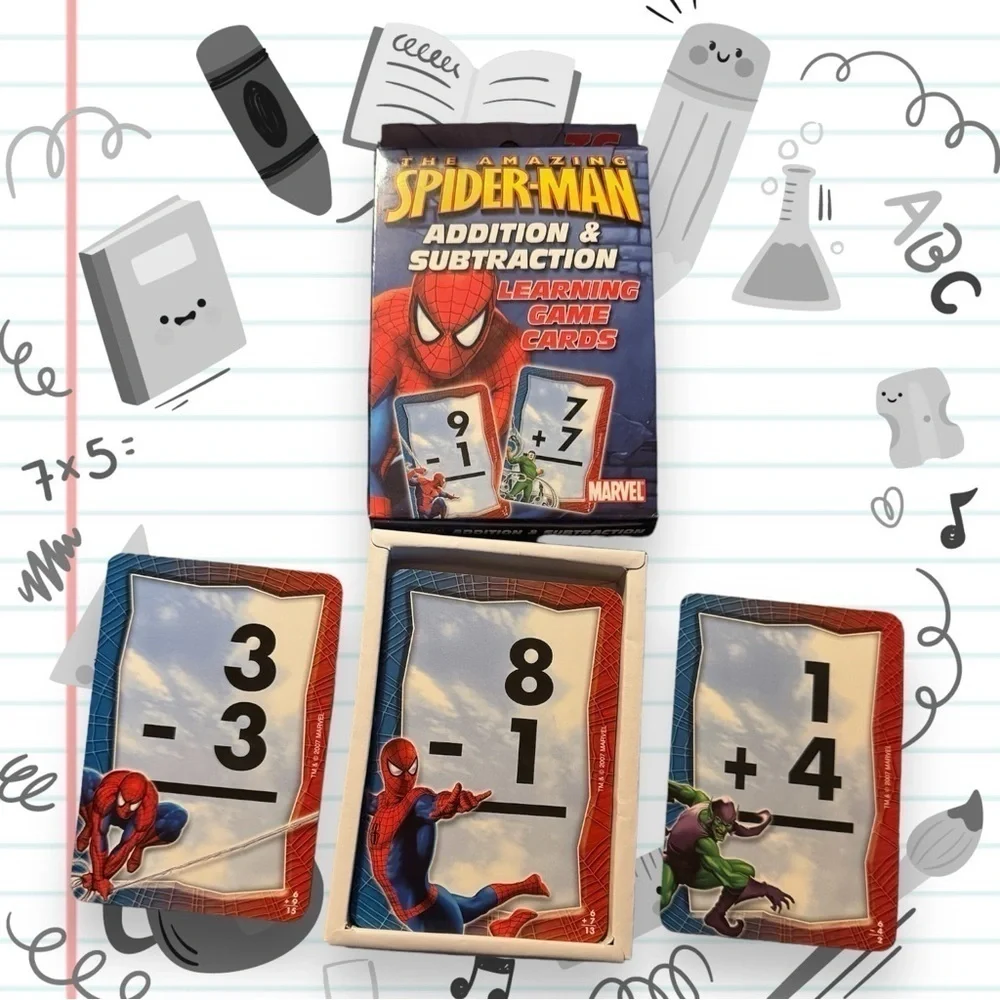 Spider-man learning cards bundle